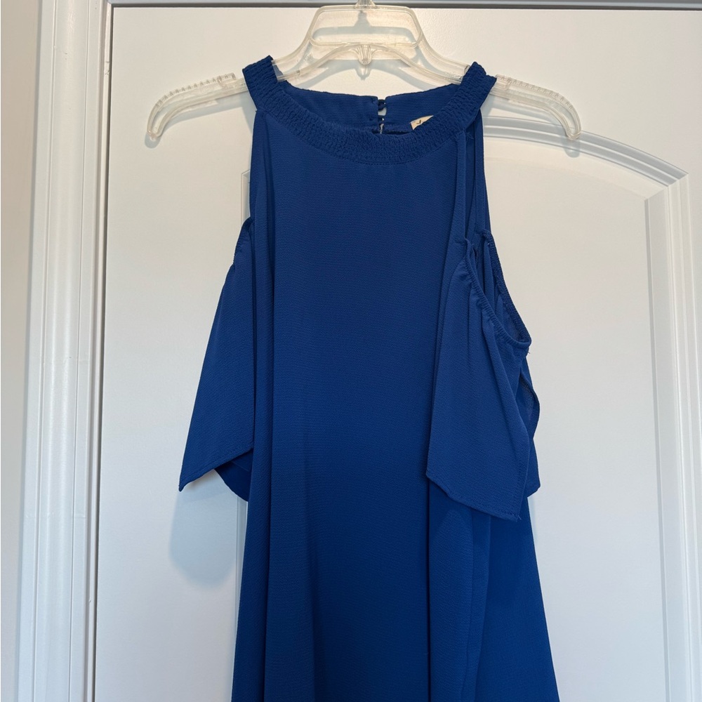 Off the Shoulder Blue Top